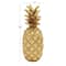 Gold Polystone Traditional Decorative Pineapple , 18" x 7" x 7"